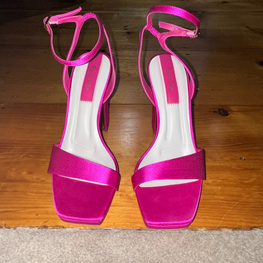 Franco Sarto Pink Heels with Stiletto Style and Minimalist Design